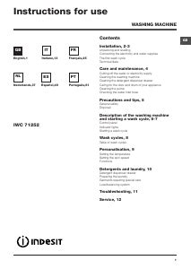 indesit iwc 71251 manuale italiano|indesit 71252 troubleshooting.